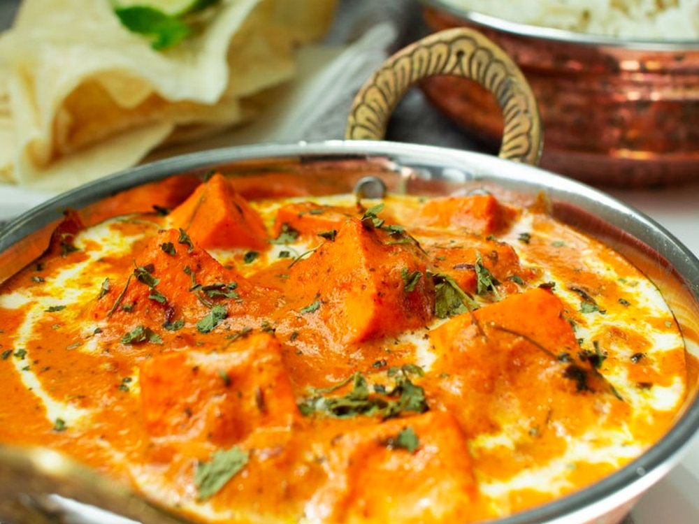 Balti, cooked and served in the karahi