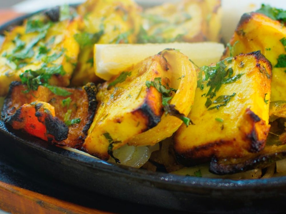 Straight off the grill, still sizzling